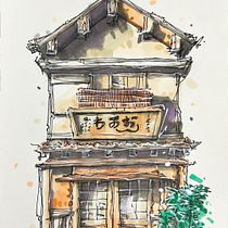 My project for course: Expressive Architectural Sketching with Colored Markers Ein Projekt aus dem Bereich Skizzenentwurf, Zeichnung, Architektonische Illustration, Sketchbook und Illustration mit Tinte von bape76 - 03.12.2022