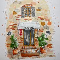 My project for course: Expressive Architectural Sketching with Colored Markers. Sketching, Drawing, Architectural Illustration, Sketchbook & Ink Illustration project by lisadetritus - 11.30.2022