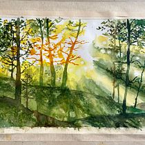 My project for course: Dreamy Watercolor Landscapes: Paint with Light. Un projet de Peinture , et Aquarelle de Alpha Tung - 30.11.2022