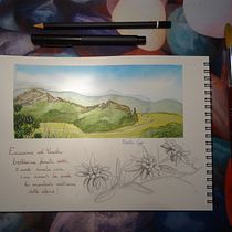 Il mio progetto del corso: Diario di viaggio ad acquerello. Traditional illustration, Watercolor Painting, Architectural Illustration, and Sketchbook project by Marika - 12.04.2022