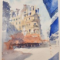 My project for course: Architectural Sketching with Watercolor and Ink. Sketching, Drawing, Watercolor Painting, Architectural Illustration, Sketchbook & Ink Illustration project by hussayni - 12.02.2022