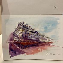 My project for course: Architectural Sketching with Watercolor and Ink. Sketching, Drawing, Watercolor Painting, Architectural Illustration, Sketchbook & Ink Illustration project by r122436 - 11.26.2022