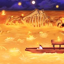 Mar de Estrellas Proyecto Final . Traditional illustration, Drawing, Digital Illustration, Concept Art, and Digital Painting project by Daniela Garay - 12.05.2022