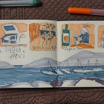 Il mio progetto del corso: Diario illustrato: un'abitudine per vivere ogni giorno con consapevolezza. Fine Arts, Sketching, Creativit, Drawing, and Sketchbook project by Maura Cuminetti - 12.08.2022