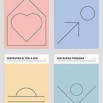 MARIA BUQUERAS (www.cuatromascuatro.net). Mi decálogo de la felicidad Ein Projekt aus dem Bereich Br, ing und Identität und Grafikdesign von María Buqueras Vilá - 05.12.2022