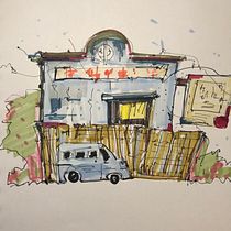 Il mio progetto del corso: Disegno architettonico espressivo con pennarelli colorati. Sketching, Drawing, Architectural Illustration, Sketchbook & Ink Illustration project by Debora Sangalli - 12.05.2022