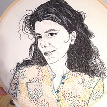 My project for course: Creation of Embroidered Portraits. Un projet de Broderie , et Design textile de Lýdie Obermannová - 06.12.2022