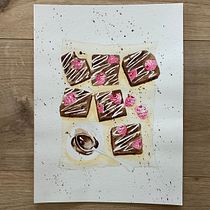 Mon projet du cours :  Illustration culinaire savoureuse à l'aquarelle. Projekt z dziedziny Trad, c, jna ilustracja,  Sztuki piękne,  Malarstwo i Malowanie akwarelą użytkownika mell_taylor - 29.11.2022