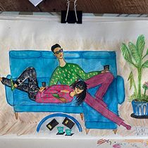 My project for course: Exploratory Sketchbook: Find Your Drawing Style. Traditional illustration, Sketching, Creativit, Drawing, Watercolor Painting, Sketchbook, and Gouache Painting project by Vladlena M - 12.06.2022
