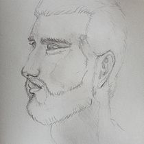 Mijn project van de cursus: Sketchbook met portretten: verken het menselijk gezicht. Sketching, Drawing, Portrait Drawing, Artistic Drawing, and Sketchbook project by anikekandelaars - 12.06.2022