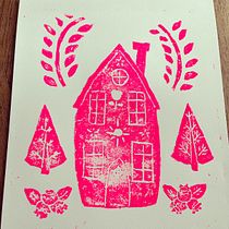 My project for course: Contemporary Printmaking with Linoleum. Un progetto di Illustrazione tradizionale, Artigianato, Belle arti, Stampa e Illustrazione con inchiostro di Crystal - 05.12.2022