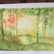 Mi proyecto del curso: Paisajes de ensueño con acuarela: plasma la luz. Un projet de Peinture , et Aquarelle de ifefernandez_pacheco - 06.12.2022