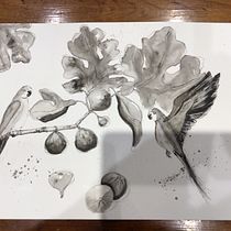 Los Figs : Mi proyecto del curso: Naturaleza ilustrada: una exploración creativa. Traditional illustration, Painting, Drawing, Watercolor Painting, Ink Illustration, and Naturalistic Illustration project by Dominique Rombaut - 12.06.2022