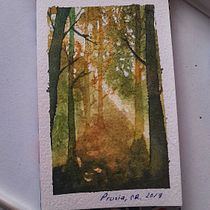 Mi proyecto del curso: Paisajes de ensueño con acuarela: plasma la luz. Un projet de Peinture , et Aquarelle de a_laus_24 - 06.12.2022