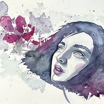 My project for course: Expressive Watercolor Portraits. Un progetto di Illustrazione tradizionale, Belle arti, Pittura, Pittura ad acquerello e Disegno di ritratti di garciamichelle - 06.12.2022