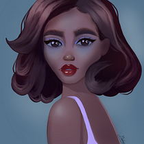 My project for course: Powerful Female Characters: Illustrating Confidence and Diversity. Un projet de Illustration traditionnelle, Peinture, Illustration numérique, Dessin numérique , et Peinture numérique de Markéta - 07.12.2022
