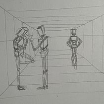 My project for course: Basic Principles of Drawing People from Imagination. Traditional illustration, Fine Arts, Sketching, Pencil Drawing, Drawing, Artistic Drawing, and Figure Drawing project by Adil B. - 12.07.2022
