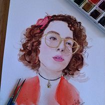 Mi proyecto del curso: Retratos en acuarela: captura la personalidad de tu modelo. Fine Arts, Painting, Watercolor Painting, and Portrait Drawing project by jemgadelha - 12.04.2022