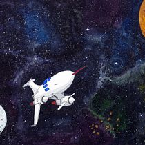 COSMOS : Techniques modernes d’aquarelle. Un progetto di Illustrazione tradizionale, Belle arti, Pittura e Pittura ad acquerello di Cedric K - 07.12.2022