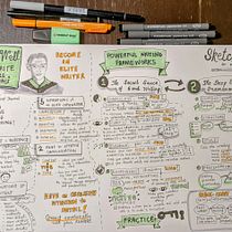 My project for course: Sketchnoting: Communicate with Visual Notes. Een project van Traditionele illustratie,  Creativiteit,  Tekening, Communicatie, Management En Productiviteit y Business van Pau D33 - 08.12.2022