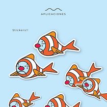PROYECTO ILUATRACIÓN VECTORIAL: CLOWNFISH. Traditional illustration, Vector Illustration, and Digital Illustration project by María Begoña Odriozola - 11.23.2022
