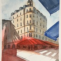Il mio progetto del corso: Disegno architettonico con acquerello e inchiostro. Sketching, Drawing, Watercolor Painting, Architectural Illustration, Sketchbook & Ink Illustration project by Laura Scuriatti - 12.08.2022