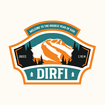 Mount. Dirfi | Badge Logo Design. Br, ing e Identidade, Design gráfico, Ilustração vetorial, e Design digital projeto de Yiannis Argiropoulos - 02.12.2022