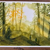 My project for course: Dreamy Watercolor Landscapes: Paint with Light. Pintura, e Pintura em aquarela projeto de Lisa Cain - 08.12.2022