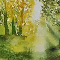 Mi proyecto del curso: Paisajes de ensueño con acuarela: plasma la luz. Pintura, e Pintura em aquarela projeto de Rafa F.Delgado - 08.12.2022