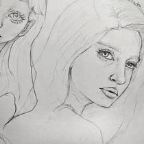 Meu projeto do curso: Caderno de retratos: explore o rosto humano Ein Projekt aus dem Bereich Skizzenentwurf, Zeichnung, Porträtzeichnung, Artistische Zeichnung und Sketchbook von Victoria Yasmim - 28.04.2023