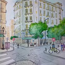Meu projeto do curso: Sketching arquitetônico para ilustrações urbanas. Een project van  Ontwerp, Traditionele illustratie,  Schetsen,  Architecturale illustratie y Sketchbook van curv - 08.12.2022