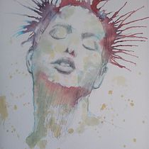 My project for course: Experimental Portraiture with Ink, Tea and Alcohol. Artes plásticas, Pintura, Desenho e Ilustração com tinta projeto de ronaldsands66 - 09.12.2022