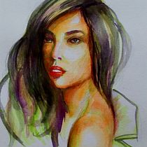 My project for course: Artistic Portrait with Watercolors. Fine Arts, Painting, Watercolor Painting, and Portrait Drawing project by Mike Angelo Zarsuelo - 12.09.2022