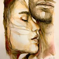 Mein Abschlussprojekt für den Kurs: Expressive Aquarellporträts . Un progetto di Illustrazione tradizionale, Belle arti, Pittura, Pittura ad acquerello e Disegno di ritratti di Ricarda Lott - 09.12.2022