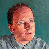 My project for course: Portrait Painting with Oil: Explore Light and Shade. Insta @pointyfeatures. Fine Arts, Painting, and Oil Painting project by danuk_1 - 12.09.2022