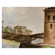 My project for course: Architectural Illustration with Watercolor. Un projet de Illustration traditionnelle, Esquisse , Dessin, Aquarelle, Illustration architecturale , et Carnet de croquis de Laura Di Stefano - 09.12.2022