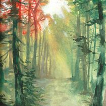 My project for course: Dreamy Watercolor Landscapes: Paint with Light. Pintura, e Pintura em aquarela projeto de Hg Potter - 11.12.2022