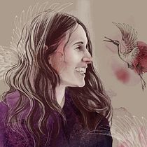 My project for course: Illustrated Portraits with Procreate. Ilustração tradicional, Ilustração vetorial, Ilustração digital, e Desenho de retrato projeto de Власюк София - 10.12.2022