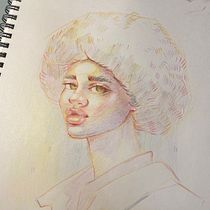 My project for course: Vibrant Portrait Drawing with Colored Pencils. Drawing, Portrait Drawing, Sketchbook, and Colored Pencil Drawing project by rxvgm7gpqc - 12.11.2022