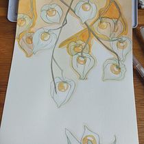 Mon projet du cours : Techniques d’aquarelle en négatif pour illustration botanique Ein Projekt aus dem Bereich Traditionelle Illustration, Aquarellmalerei und Botanische Illustration von naoa_naval - 11.12.2022