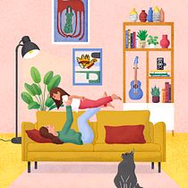 My project for course: Colorful Digital Illustration in Procreate Ein Projekt aus dem Bereich Traditionelle Illustration, Zeichnung, Digitale Illustration und Digitale Zeichnung von Ana Rui Aguiar - 11.12.2022