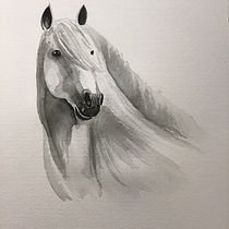 Mon projet du cours : Portraits expressifs d'animaux à l'aquarelle. Traditional illustration, Watercolor Painting, Realistic Drawing, and Naturalistic Illustration project by Laure - 12.11.2022