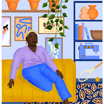 My project for course: Colorful Digital Illustration in Procreate. Un progetto di Illustrazione tradizionale, Disegno, Illustrazione digitale e Disegno digitale di Chantal Loch - 10.12.2022