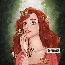 Mi proyecto del curso: Retratos digitales de fantasía con Photoshop. Traditional illustration, Drawing, Digital Illustration, Portrait Drawing, Digital Drawing, and Digital Painting project by sepnight123 - 12.11.2022