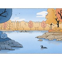 Illustration of Harris Lake: My project from the course Ein Projekt aus dem Bereich Traditionelle Illustration, Skizzenentwurf, Digitale Illustration, Digitale Malerei und Sketchbook von Liam H - 09.12.2022
