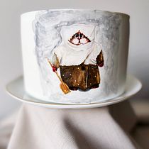 My project for course:  Cake Painting Techniques for Creating Edible Art. Een project van  Ontwerp, Schilderij y DIY van nazanin8 - 03.12.2022