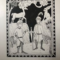 My project for course: Fairy-Tale Illustration with Pen and Ink. Desenho, Desenho artístico e Ilustração com tinta projeto de zoe_scott - 10.05.2023