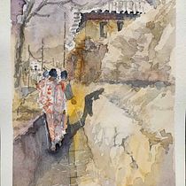 My project for course: Watercolor Fundamentals: Light and Color. Painting, Watercolor Painting, and Architectural Illustration project by hussayni - 12.09.2022