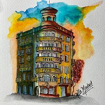 Mi proyecto del curso: Dibujo arquitectónico con acuarela y tinta. Sketching, Drawing, Watercolor Painting, Architectural Illustration, Sketchbook & Ink Illustration project by juanita mejia madrid - 12.12.2022
