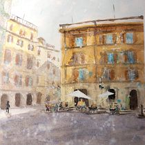 Meu projeto do curso: Técnicas modernas para paisagens urbanas em aquarela. Un progetto di Pittura e Pittura ad acquerello di curv - 12.12.2022